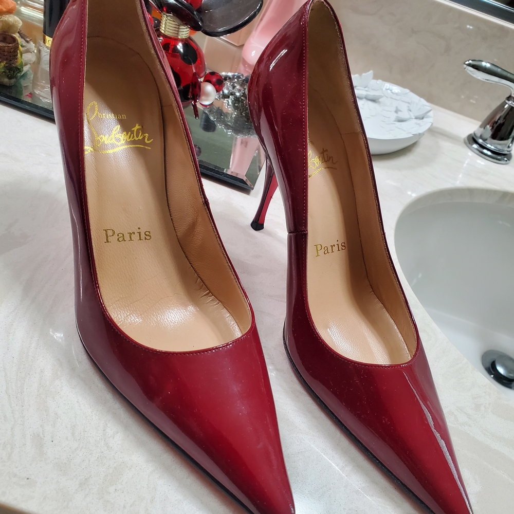 Christian Louboutin Burgundy Heels